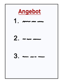Leichte Sprache: Angebot-Liste
